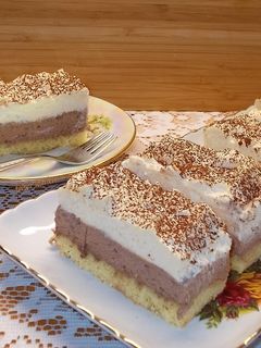 Dupla krémes szelet recept fotója