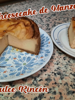 Una foto de Cheesecake de manzana sin azúcar/saludable ¡¡La mejor!!