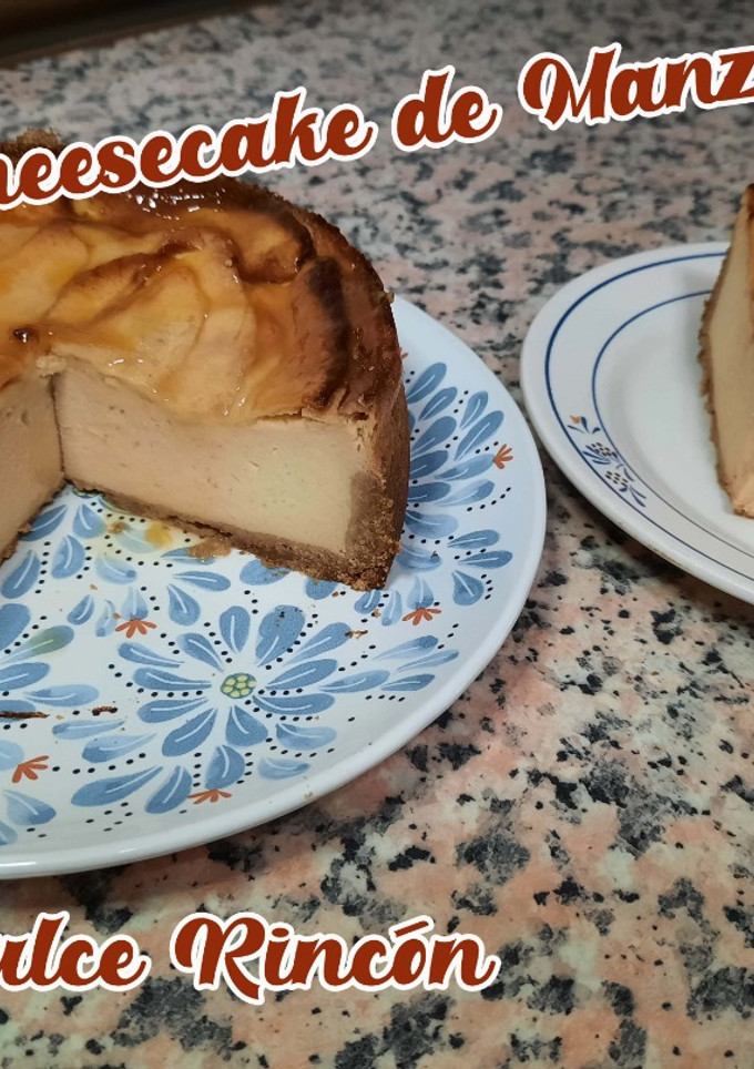 Una foto de Cheesecake de manzana sin azúcar/saludable ¡¡La mejor!!