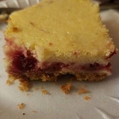 A picture of Tart cherry cheese cake bars.