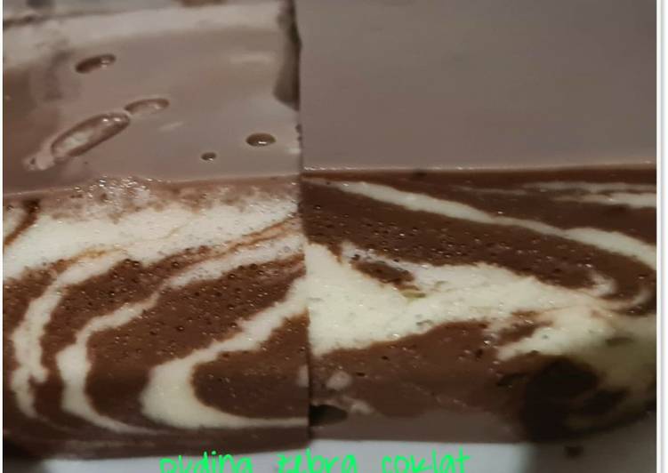 Puding zebra coklat