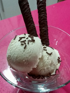 Una foto de Aprovechamiento helado de plátano maduro