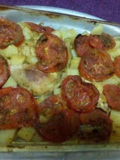 صورة لوصفة صينية دجاج بالخضراوات بالفرن