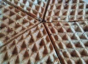 Una foto de Waffle keto estilo galleta 🍪