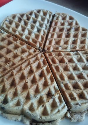 Una foto de Waffle keto estilo galleta 🍪