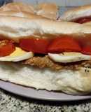Sándwich de milanesas con sabor a panceta