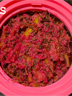 A picture of ♥️Red Amaranth Raw Mango Aviyal♥️.