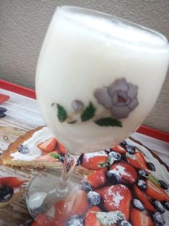 صورة لوصفة عصير بالزبادي والمانجو
