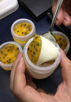 Hình của món Panna cotta.