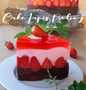 Resep (104) Cake Lapis Puding (Strawberry) Bahan Sederhana