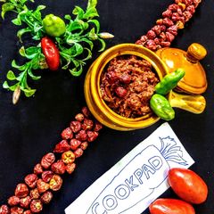 A picture of Roasted Red Hot Chutney.