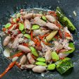 Cumi asin masak pete
