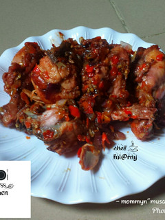A picture of Pepper chicken by s@lma ful@rny.