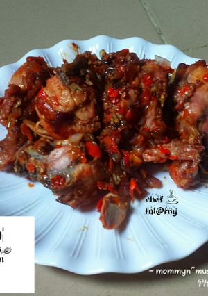 A picture of Pepper chicken by s@lma ful@rny.
