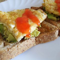 A picture of Egg Avocado Toast.