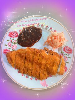 Foto resep Chicken Katsu with Black Papper Teriyaki Sauce