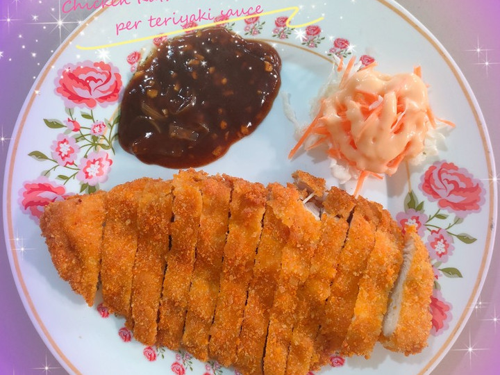 Resep Chicken Katsu with Black Papper Teriyaki Sauce Anti Gagal