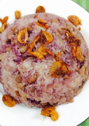 Hình của món Xôi khoai, lạc mỡ hành phi.