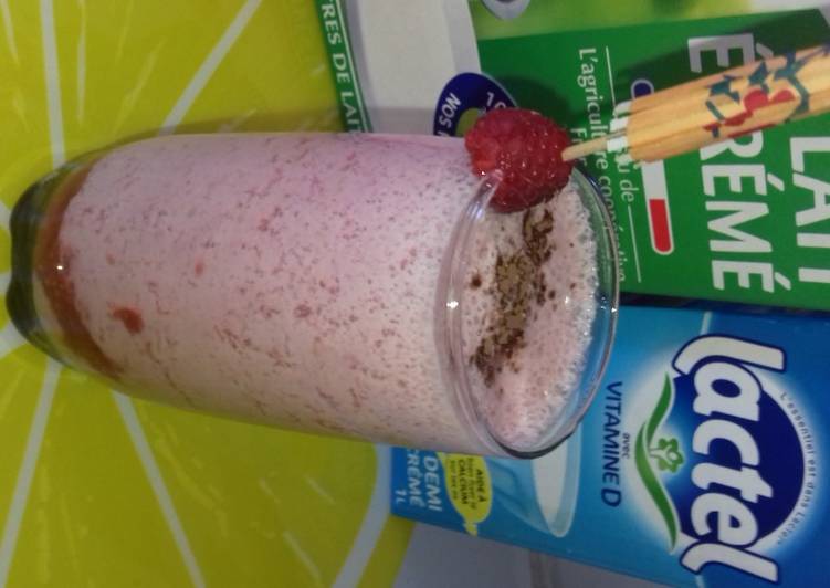 Milk shake à la framboise