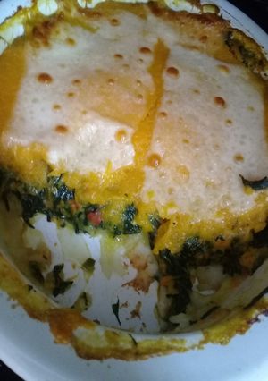 Una foto de Pastel de papa y zapallo relleno de espinaca