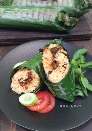 Foto resep NASI BAKAR abon SARDEN
