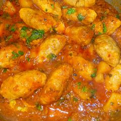 A picture of Chicken smocked kabab...