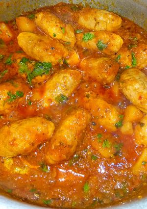 A picture of Chicken smocked kabab...