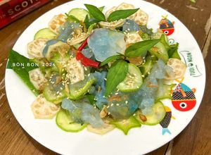 Hình của món Gỏi Nuốc Khế Chua Chuối Chát.