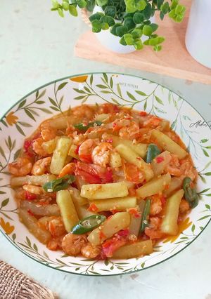Foto resep Tumis Kulit Semangka Udang
