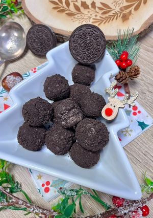 Une photo de Truffes Oreo à la poudre biscuit d’Oréo