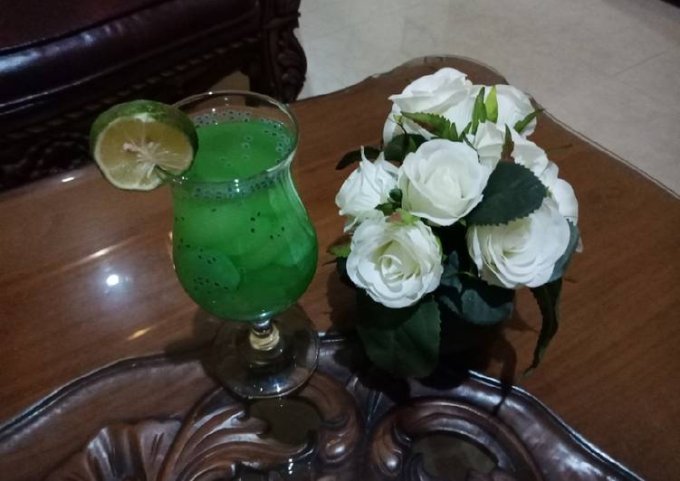 Resep Minuman kolang kaling rasa lemon seger, Bisa Manjain Lidah