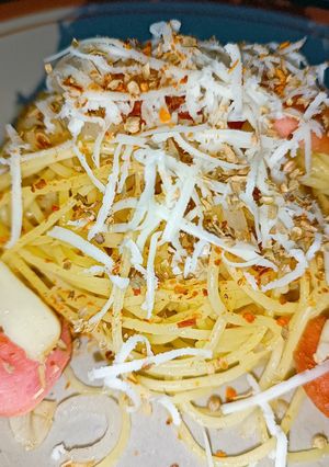 Foto resep Spaghetti Aglio Olio Sosis