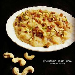 A picture of Hyderabadi Bread Halwa.