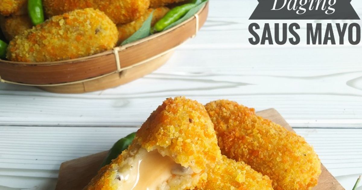 Kroket Daging Saus Mayo