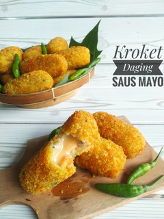 Foto resep Kroket Daging Saus Mayo