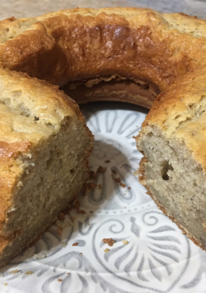 Una foto de Torta de banana económica y fácil