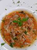 Zuppa di orzo speck e zucca