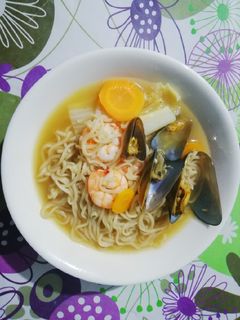Una foto de Ramen de Mariscos