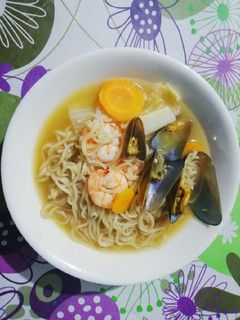 Una foto de Ramen de Mariscos