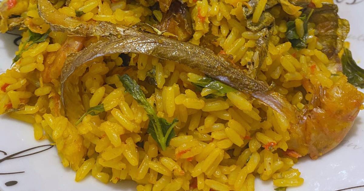 Palm oil rice Recipe by Cookingwithseki Cookpad