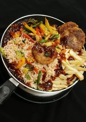 A picture of Veg Sizzler In Tawa.
