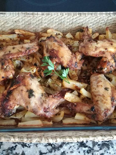 Una foto de Alitas de pollo al horno