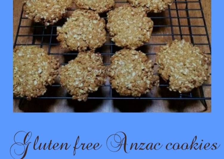 Gluten free Anzac cookies