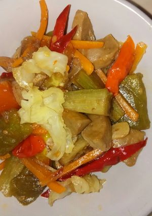 Foto resep Oseng terong pedas