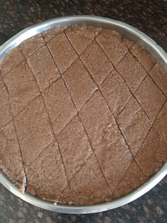A picture of Ragi sukhdi (gur papdi).