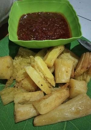 Foto resep Singkong Goreng sambel tomat