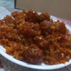 A picture of Veg manchurian.