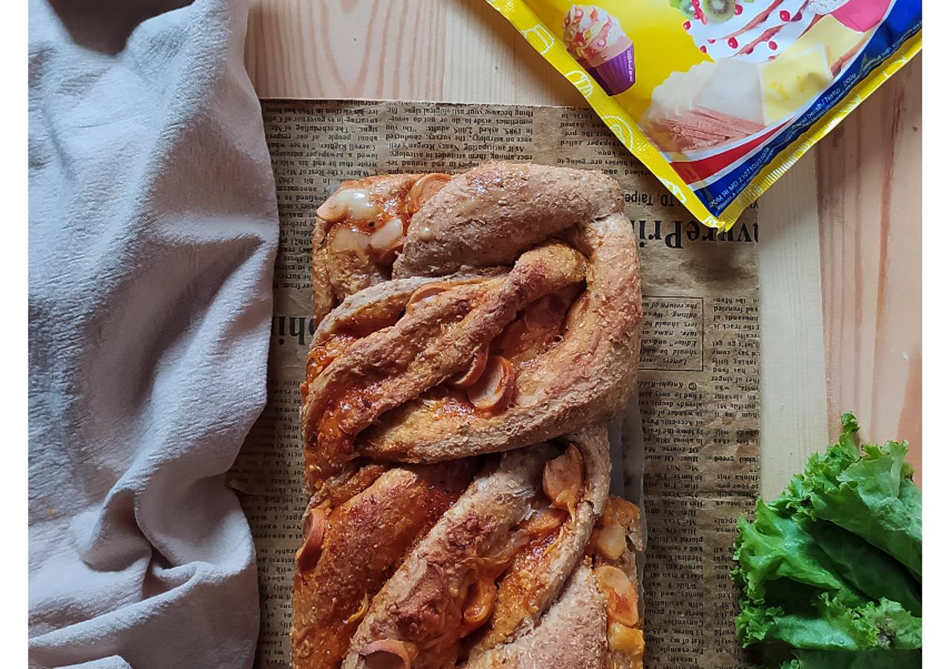 Wheat Babka with Bolognese Sauce
