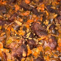 A picture of Lamb and rice stew.