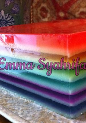 Foto resep Puding Pelangi